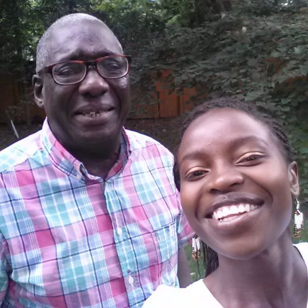 Selfie featuring Christopher Osano Gekonge and Winnie Kerubo Wall